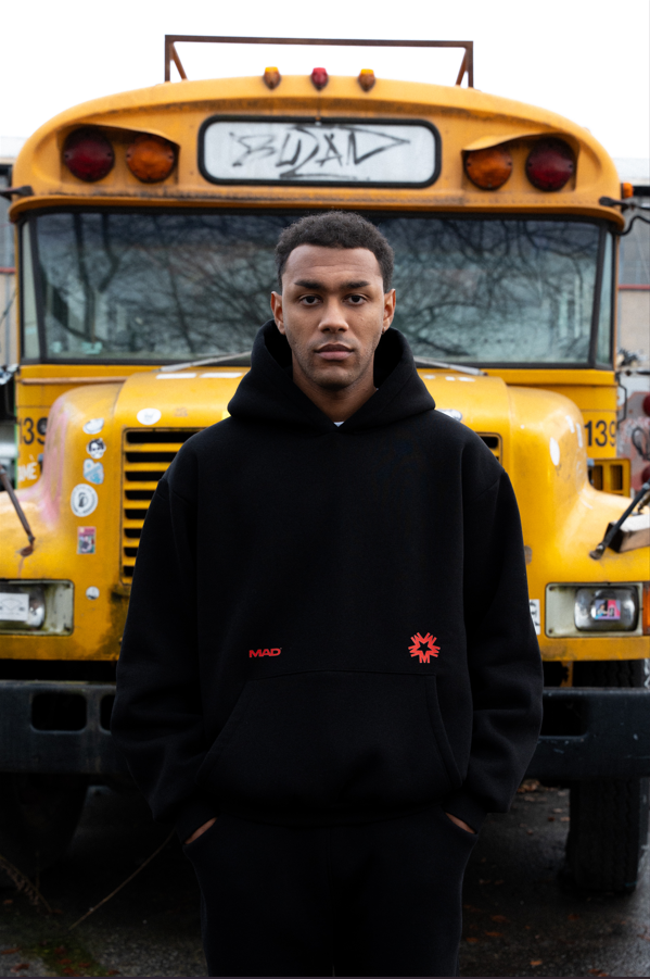 24/7 Boxy Hoodie Black